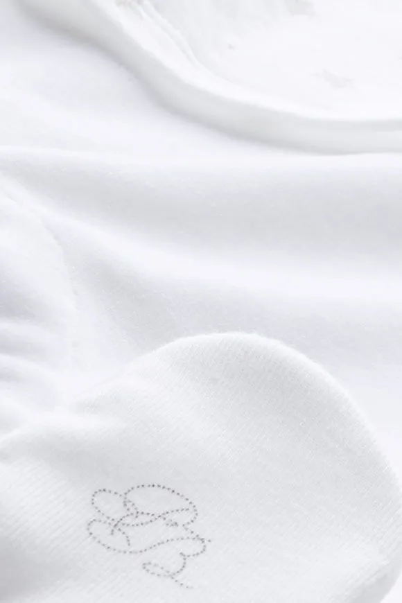 Petit Bateau Star Velour Footie