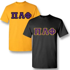 Pi Lambda Phi Lettered T-Shirt, 2-Pack Bundle Deal - TWILL