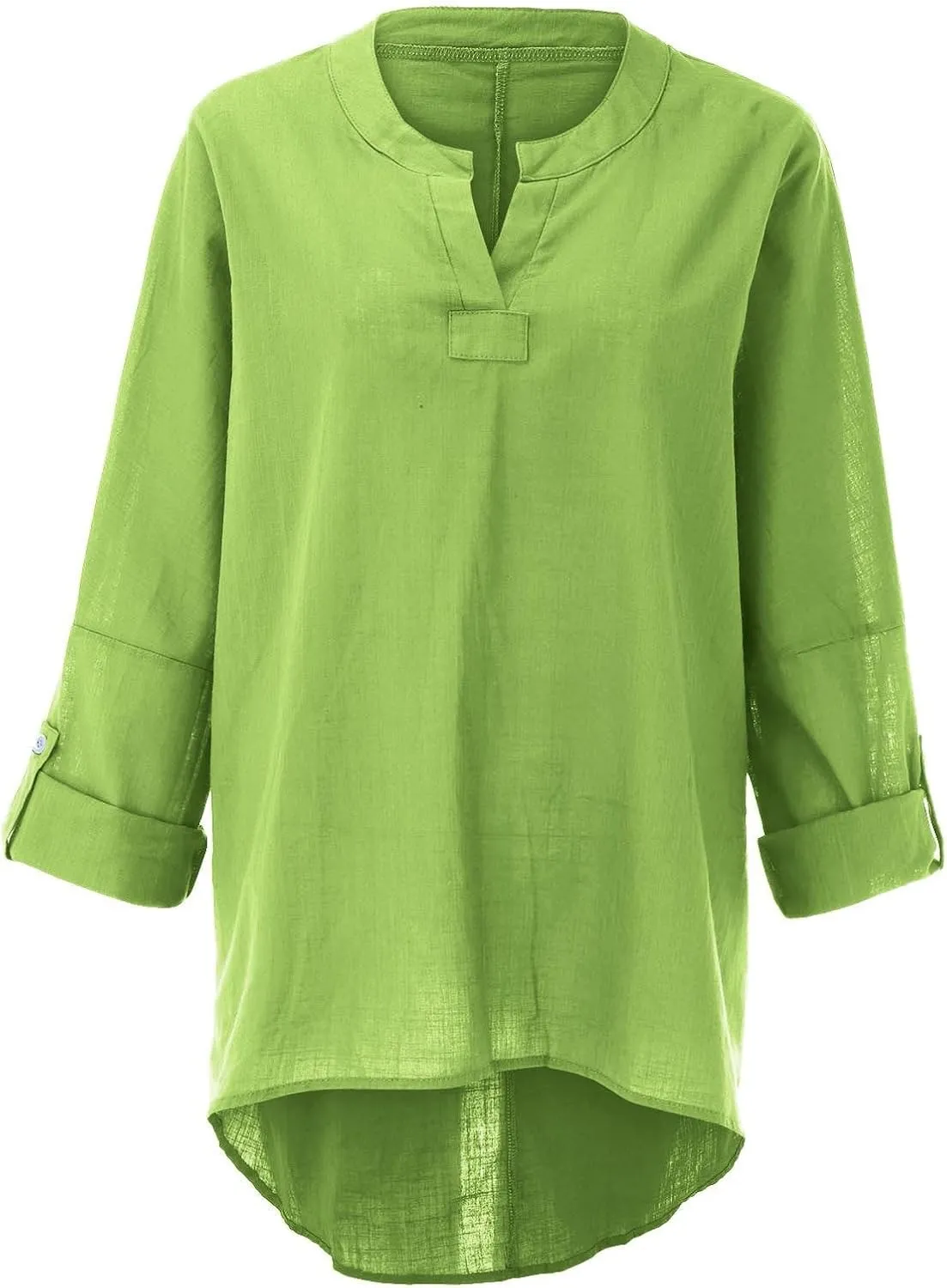 Plus Size Tops for Women Summer Boho Womens Long Sleeve Cotton Linen Kaftan Ladies Baggy Blouse Tee Shirt Tops