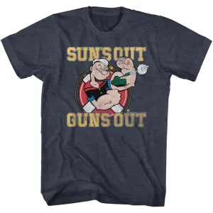 Popeye Suns Out Guns Out Men's T-Shirt