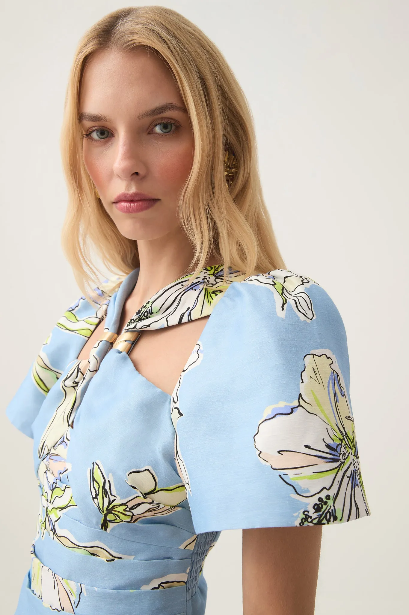 Presence Twisted Mini Dress
