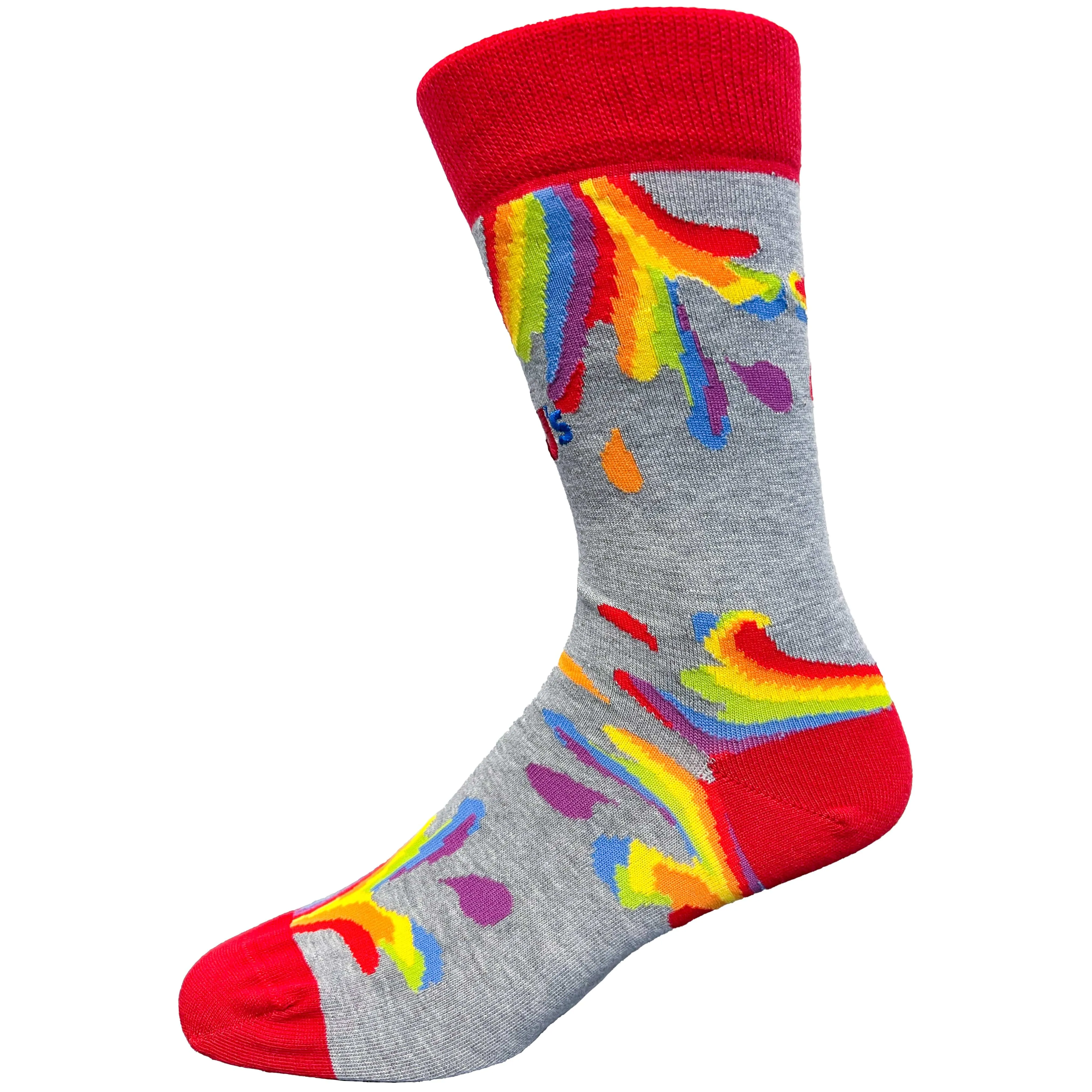 Pride Splash Men's Crew Socks