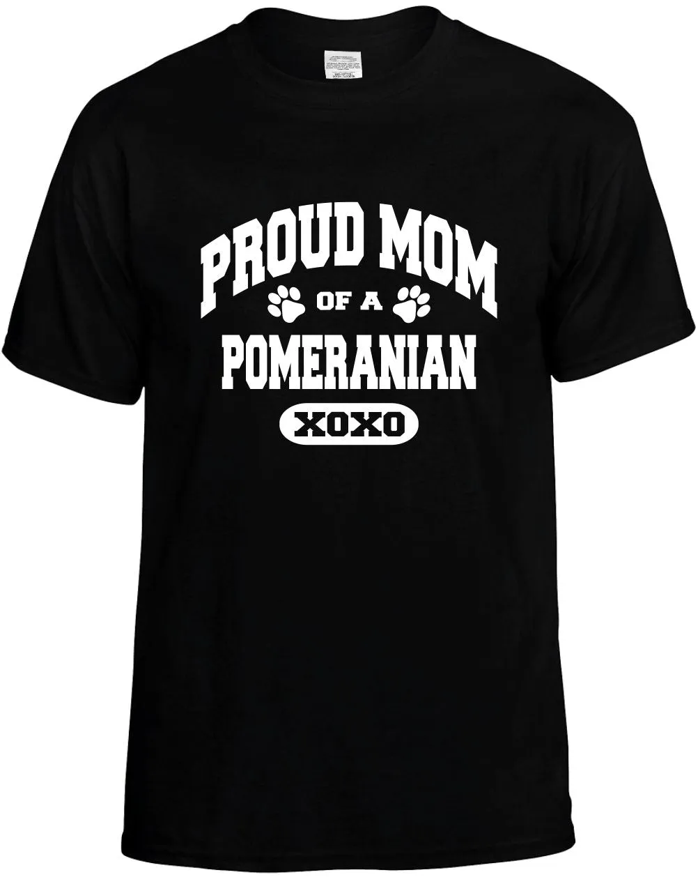 Proud Mom of a Pomeranian Unisex T-Shirt Novelty Graphic Tee Shirt