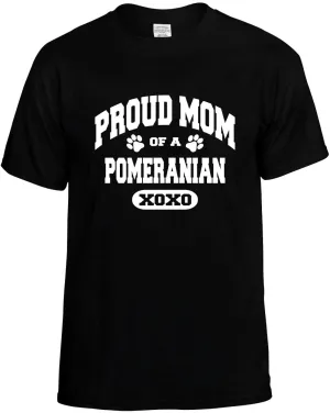 Proud Mom of a Pomeranian Unisex T-Shirt Novelty Graphic Tee Shirt