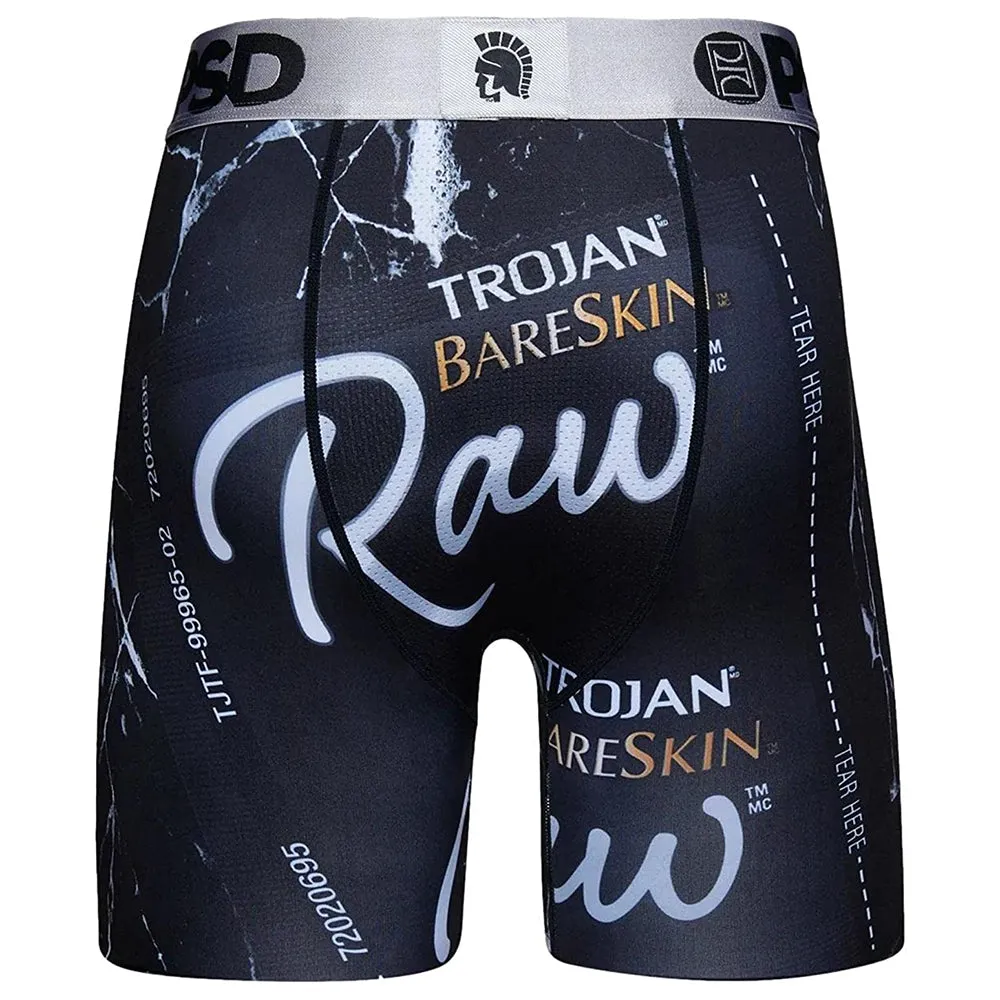 PSD Men's Black Raw Unwrapped Hp Boxer Briefs Underwear - 422180021-BLK