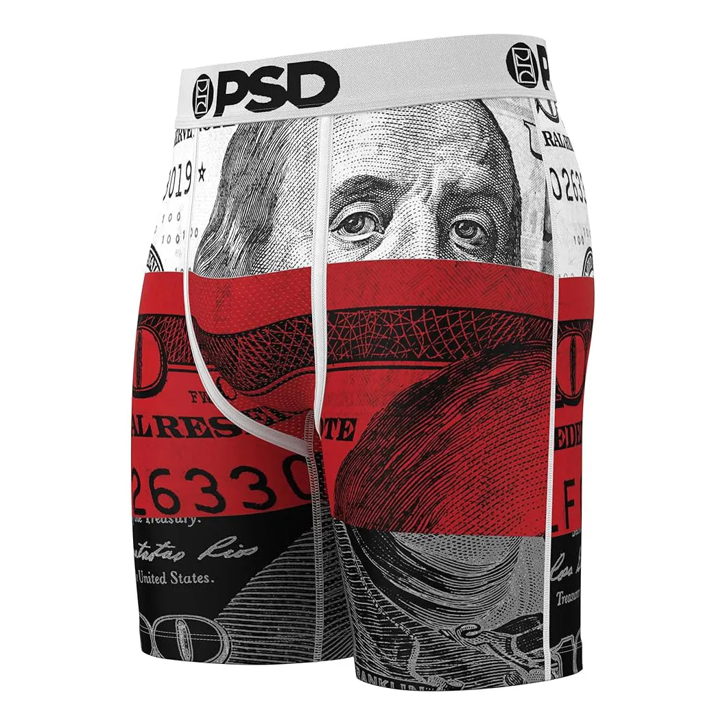 PSD Men's Multicolor 7 Inch Inseam Breathable And Supportive With Moisture-Wicking Fabric Luxury Print Boxer Briefs Extra Large Underwear (Knit) - 224180220-MUL-XL