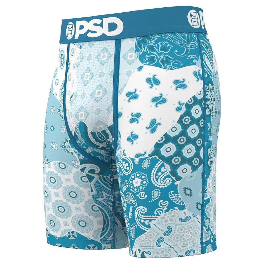 PSD Men's Multicolor Bandana Cool Boxer Briefs Small Underwear - 224180055-MUL-S