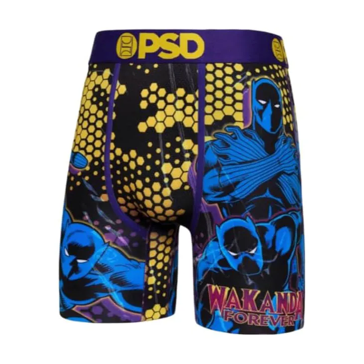 PSD Men's Multicolor Black Panther Boxer Briefs Extra Large Underwear - 224180145-MUL-XL