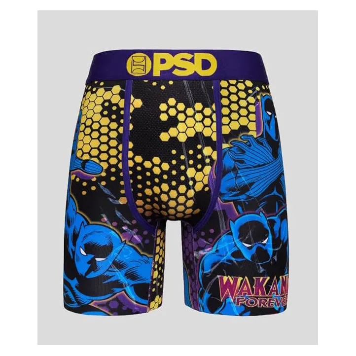PSD Men's Multicolor Black Panther Boxer Briefs Extra Large Underwear - 224180145-MUL-XL