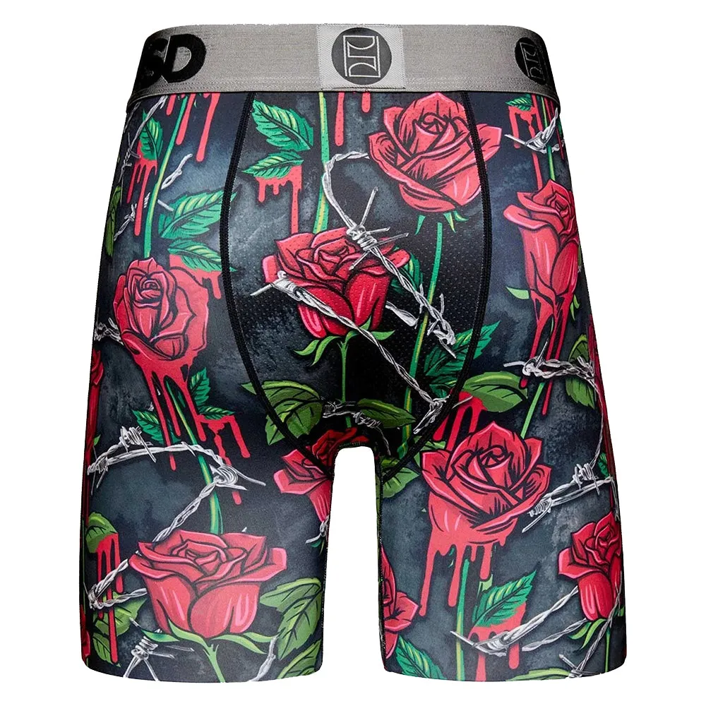 PSD Men's Multicolor Danger Rose Boxer Briefs Underwear - 422180058-MUL