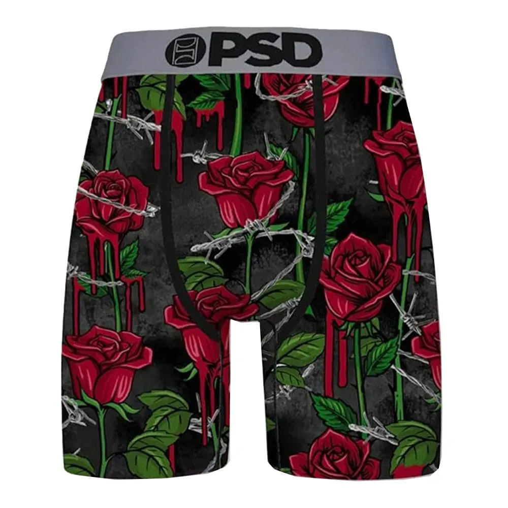 PSD Men's Multicolor Danger Rose Boxer Briefs Underwear - 422180058-MUL
