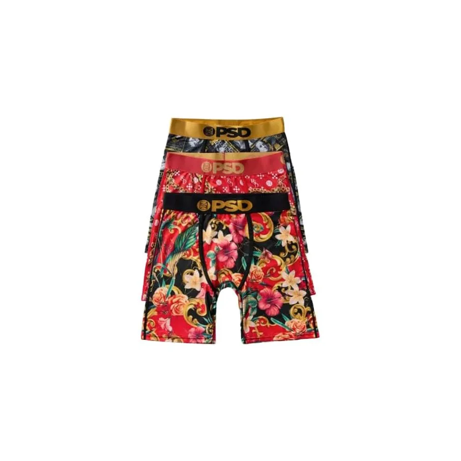 PSD Men's Multicolor Infrared Lux 3-Pack Boxer Brief Small Underwear - 424180190-MUL-S