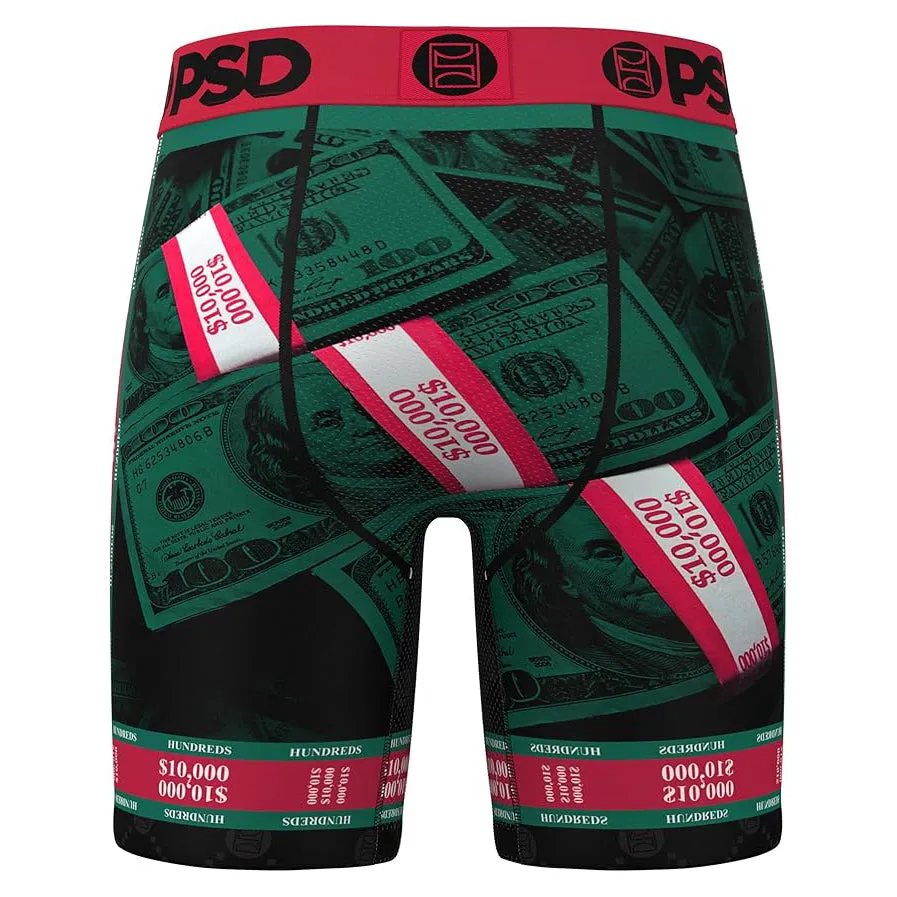PSD Men's Multicolor Luxe Money Sport Boxer Briefs Small Underwear - 324180040-MUL-S