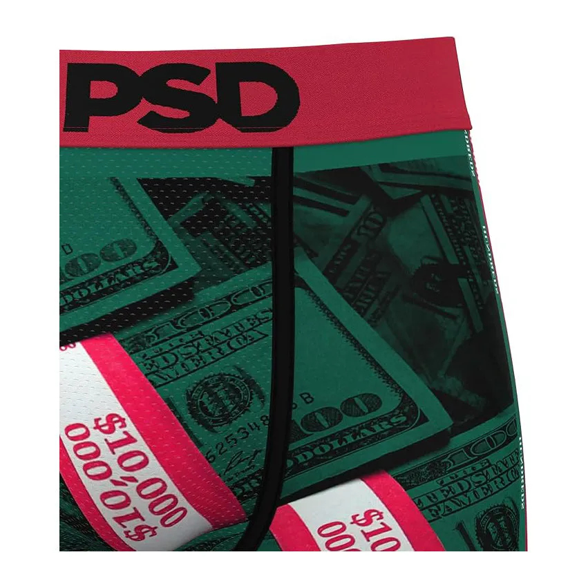PSD Men's Multicolor Luxe Money Sport Boxer Briefs Small Underwear - 324180040-MUL-S