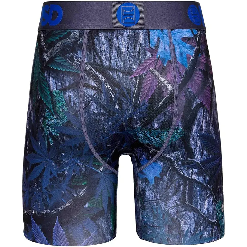 PSD Men's Multicolor Moisture-wicking Fabric Cool Bud Tree Boxer Brief Large Underwear - 423180033-MUL-L