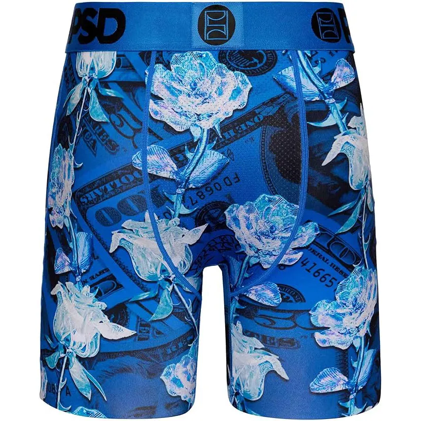 PSD Men's Multicolor Moisture-wicking Fabric Money Rose Boxer Brief Small Underwear - 423180025-MUL-S