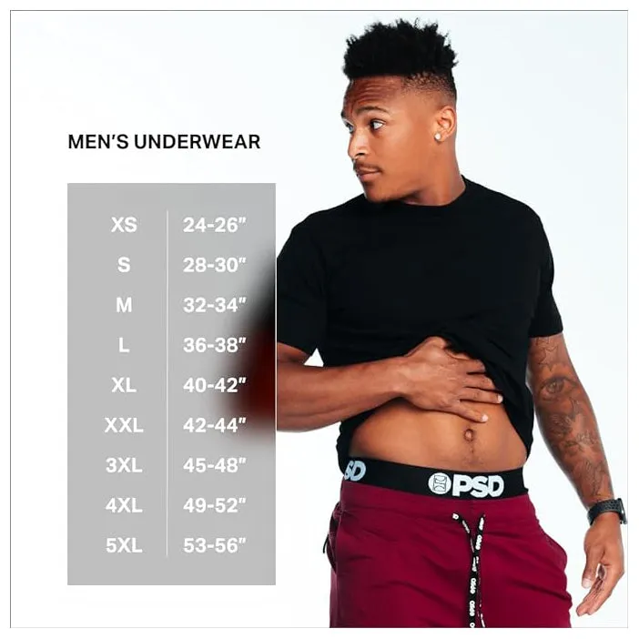 PSD Men's Multicolor Moisture-wicking Fabric Money Rose Boxer Brief Small Underwear - 423180025-MUL-S