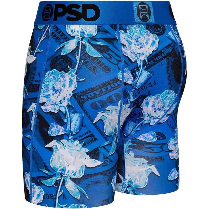PSD Men's Multicolor Moisture-wicking Fabric Money Rose Boxer Brief Small Underwear - 423180025-MUL-S