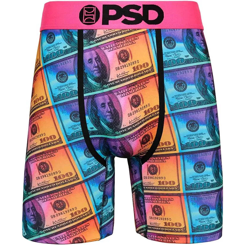PSD Men's Multicolor Money Gleam Boxer Briefs Small Underwear - 124180006-MUL-S