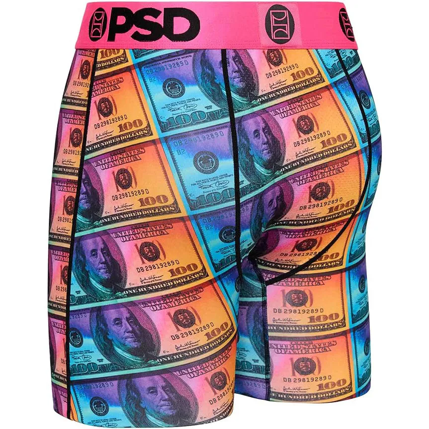 PSD Men's Multicolor Money Gleam Boxer Briefs Small Underwear - 124180006-MUL-S