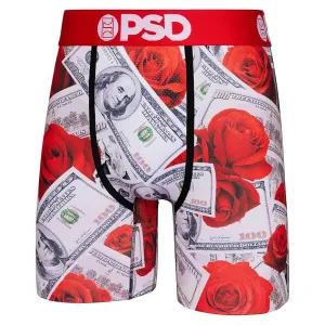 PSD Men's Multicolor Money Print Boxer Briefs Small Underwear (Knit) - 324180192-MUL-S