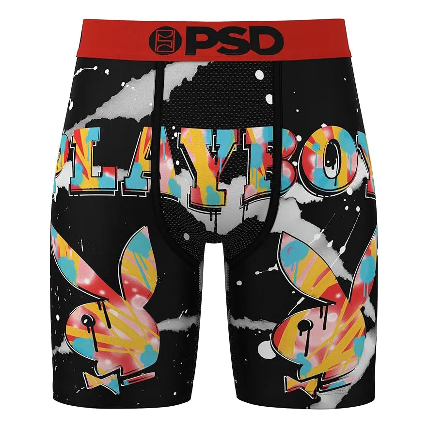 PSD Men's Multicolor Playboy Graff Fill Boxer Briefs Extra Large Underwear - 324180002-MUL-XL