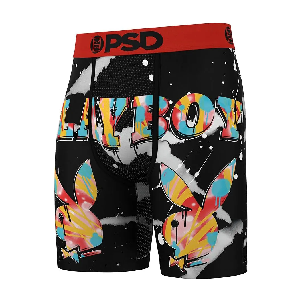 PSD Men's Multicolor Playboy Graff Fill Boxer Briefs Extra Large Underwear - 324180002-MUL-XL