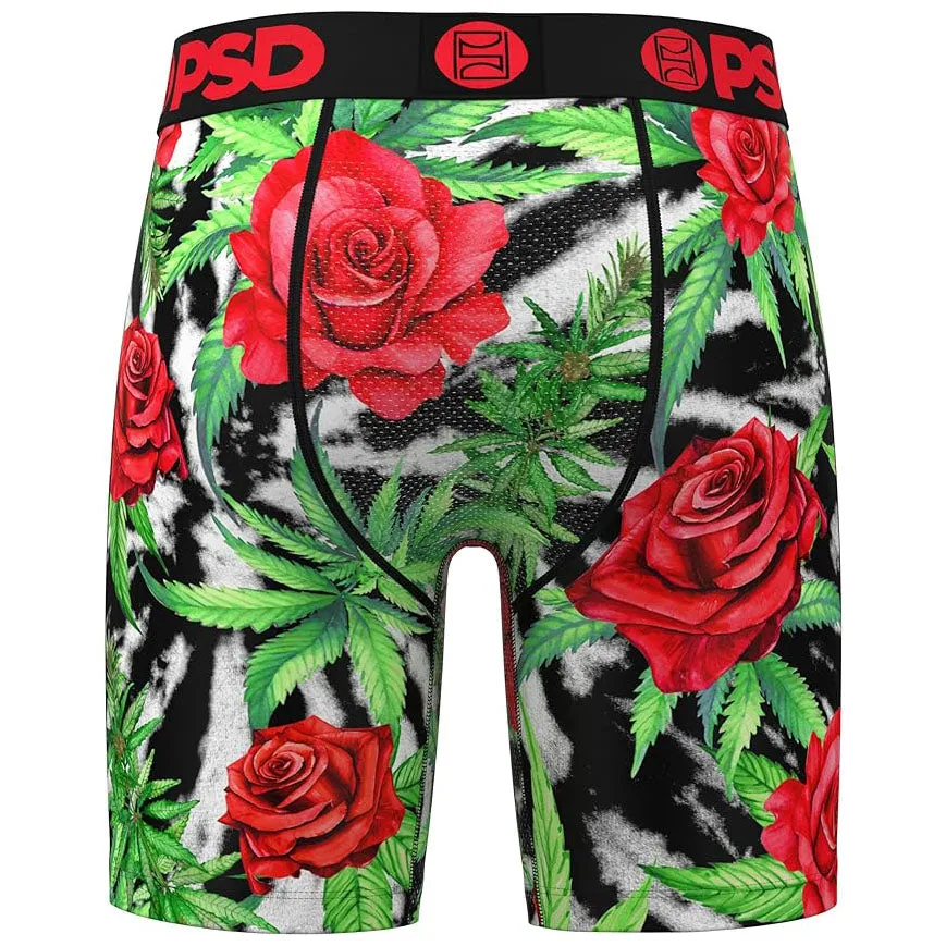 PSD Men's Multicolor Red Rose Buds Boxer Brief Extra Large Underwear - 224180036-MUL-XL