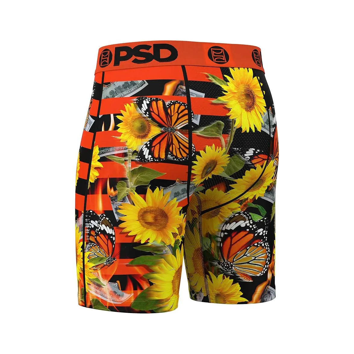 PSD Men's Multicolor Sunfire Split Boxer Briefs Extra Large Underwear - 324180062-MUL-XL