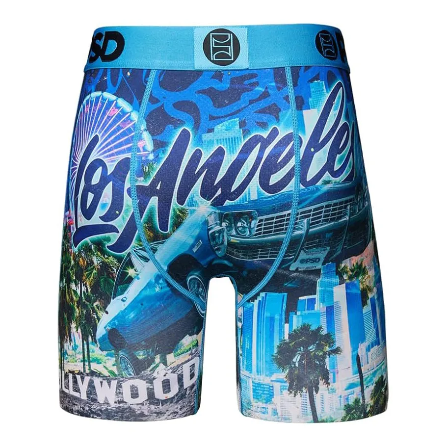 PSD Men's Multicolor Travel Destination Boxer Briefs Medium Underwear - 424180087-MUL-M