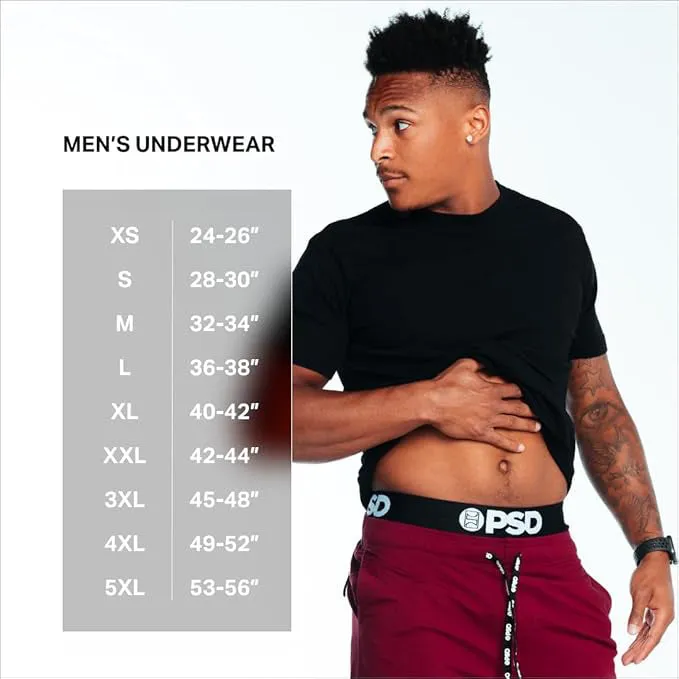 PSD Men's Multicolor Travel Destination Boxer Briefs Medium Underwear - 424180087-MUL-M