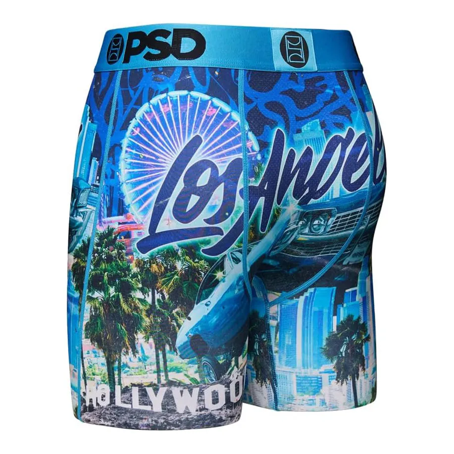 PSD Men's Multicolor Travel Destination Boxer Briefs Medium Underwear - 424180087-MUL-M