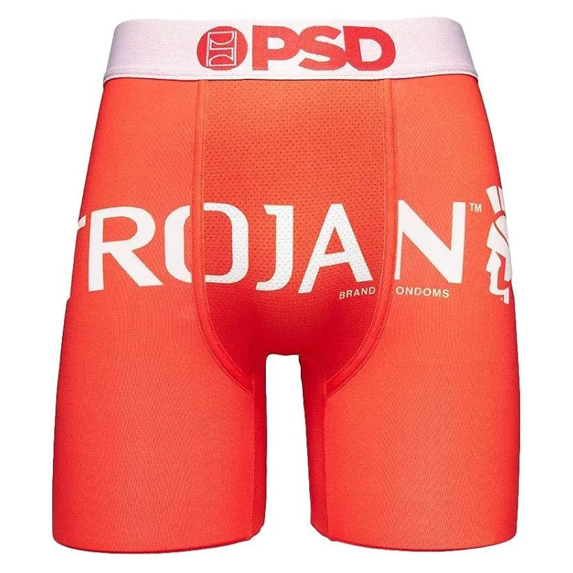 PSD Men's Red Trojan Ask Me Boxer Briefs Underwear - 121180075-RED