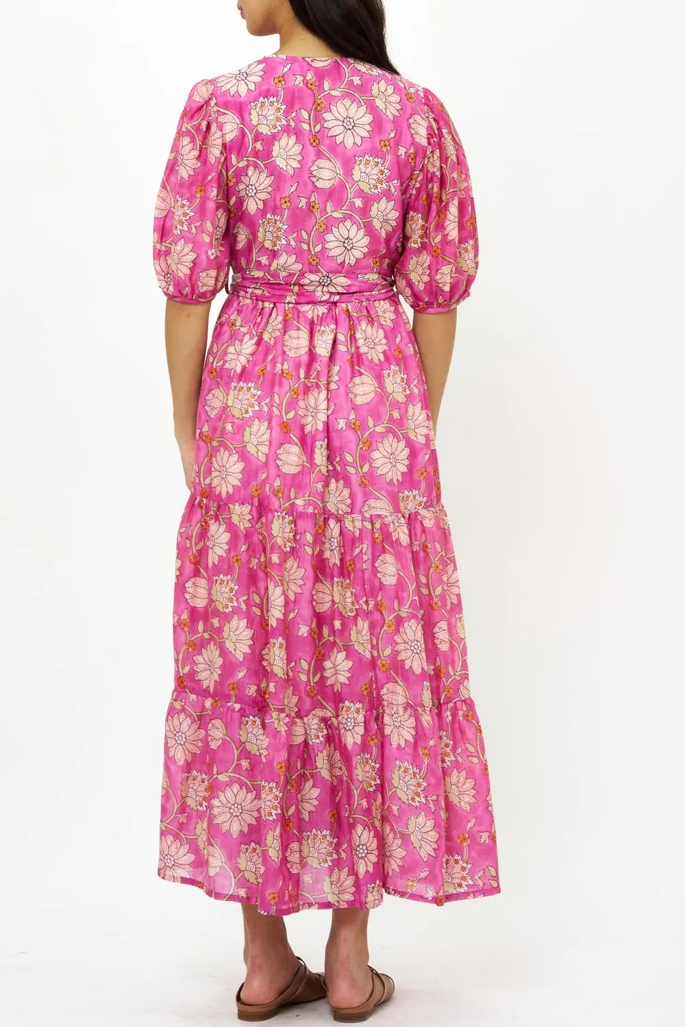 PUFF MAXI DRESS - PRESIDIO MAGENTA