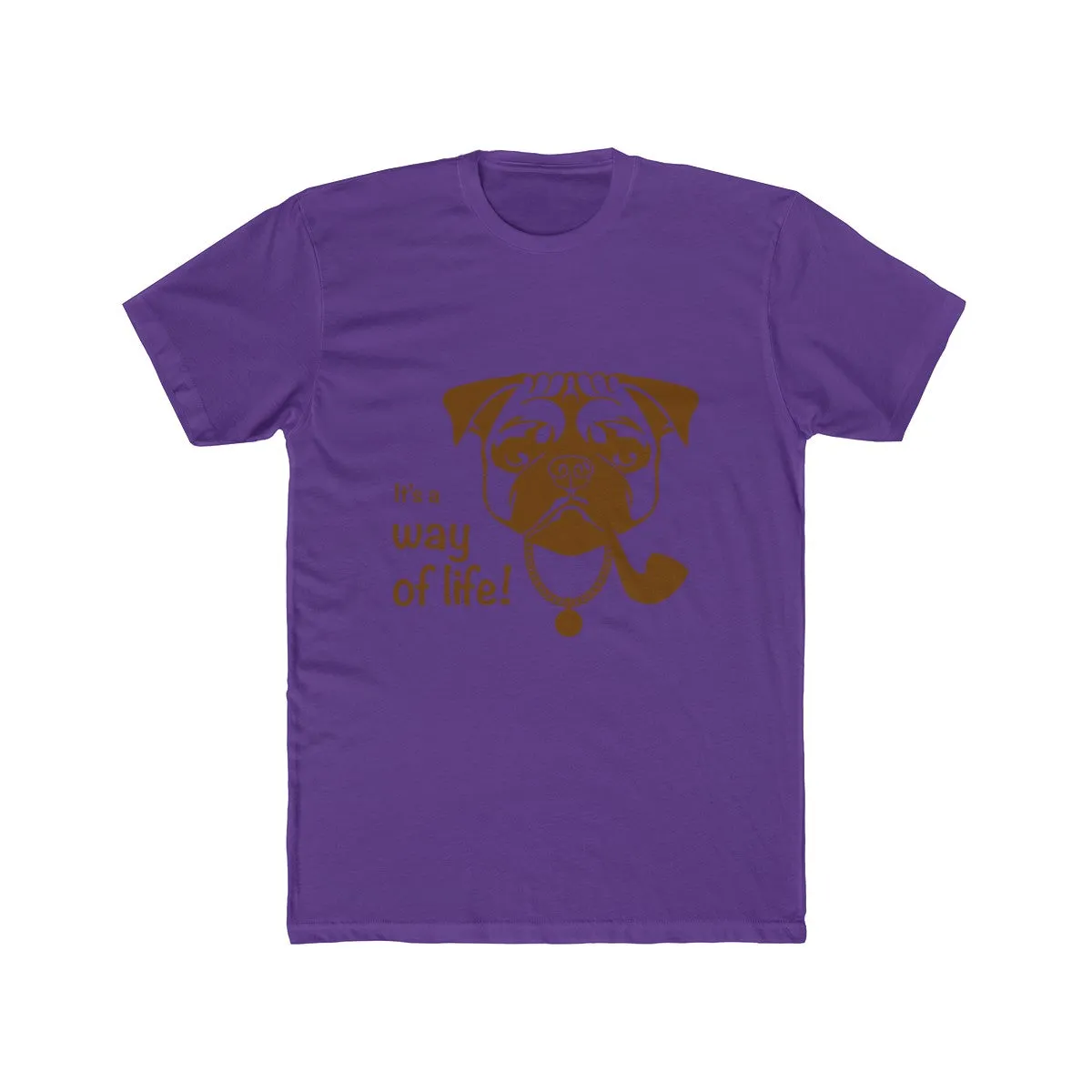 Pug Life Men's Cotton Crew Tee
