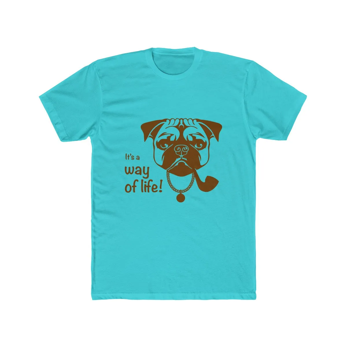 Pug Life Men's Cotton Crew Tee