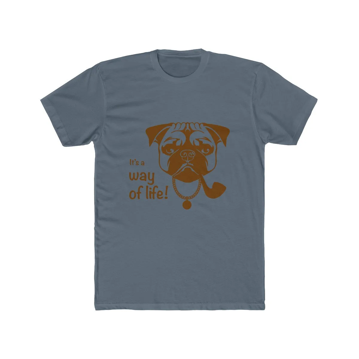 Pug Life Men's Cotton Crew Tee