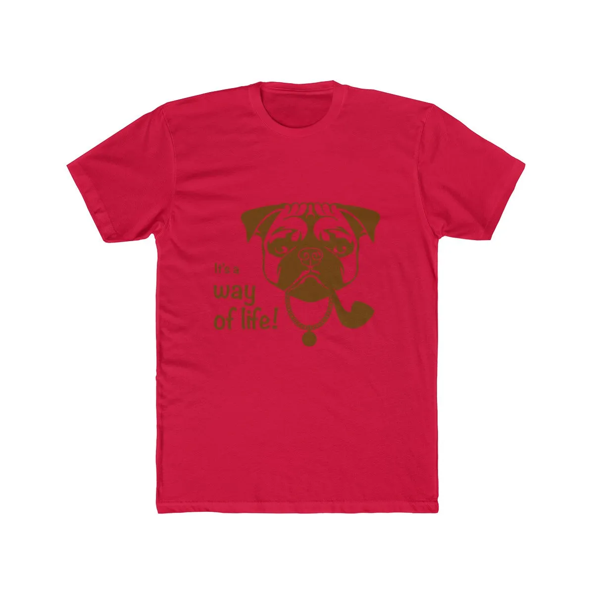 Pug Life Men's Cotton Crew Tee