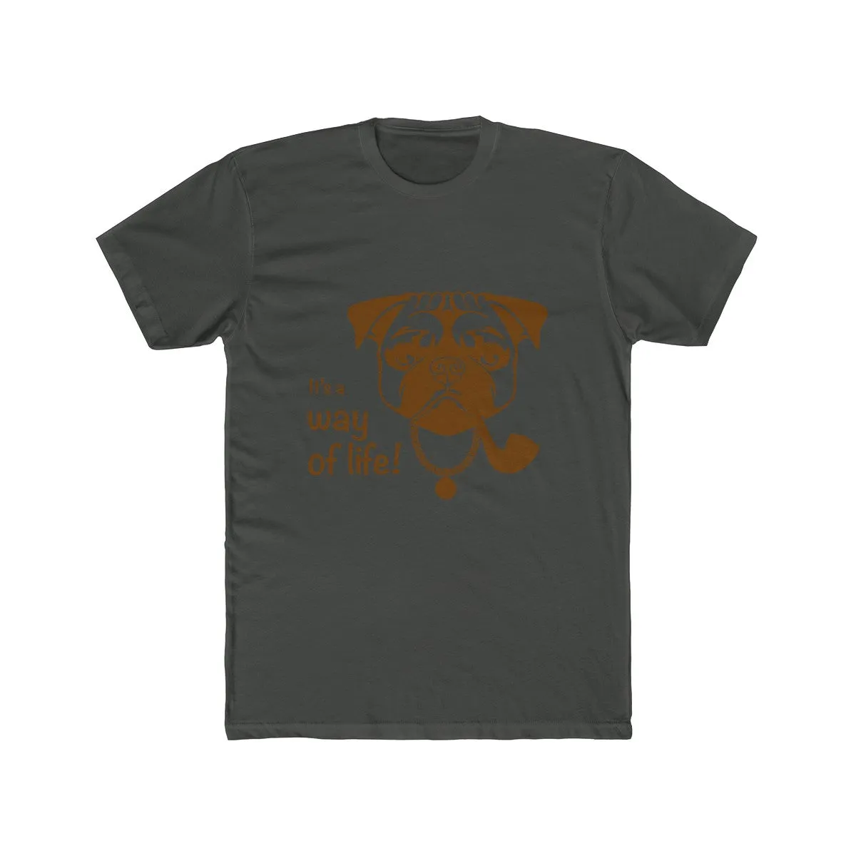 Pug Life Men's Cotton Crew Tee