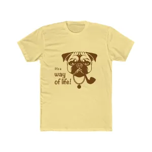 Pug Life Men's Cotton Crew Tee