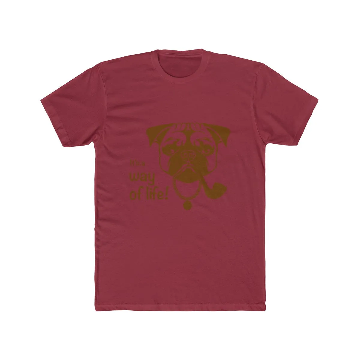 Pug Life Men's Cotton Crew Tee