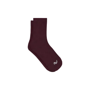 Quarter Sock | Heather Wine