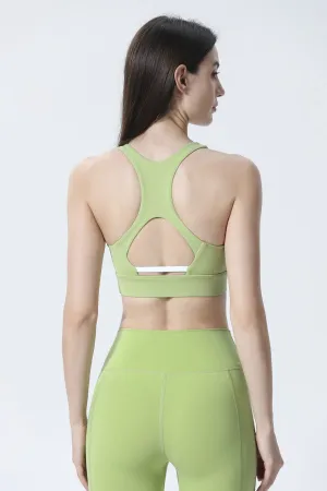 Racerback Back Cutout Bra Medium Support