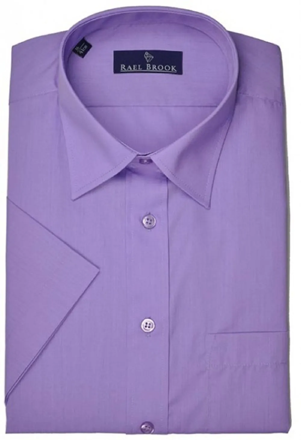 Rael Brook Men's Formal Short Sleeve Easy Care Shirts Size  14.5 to 23"