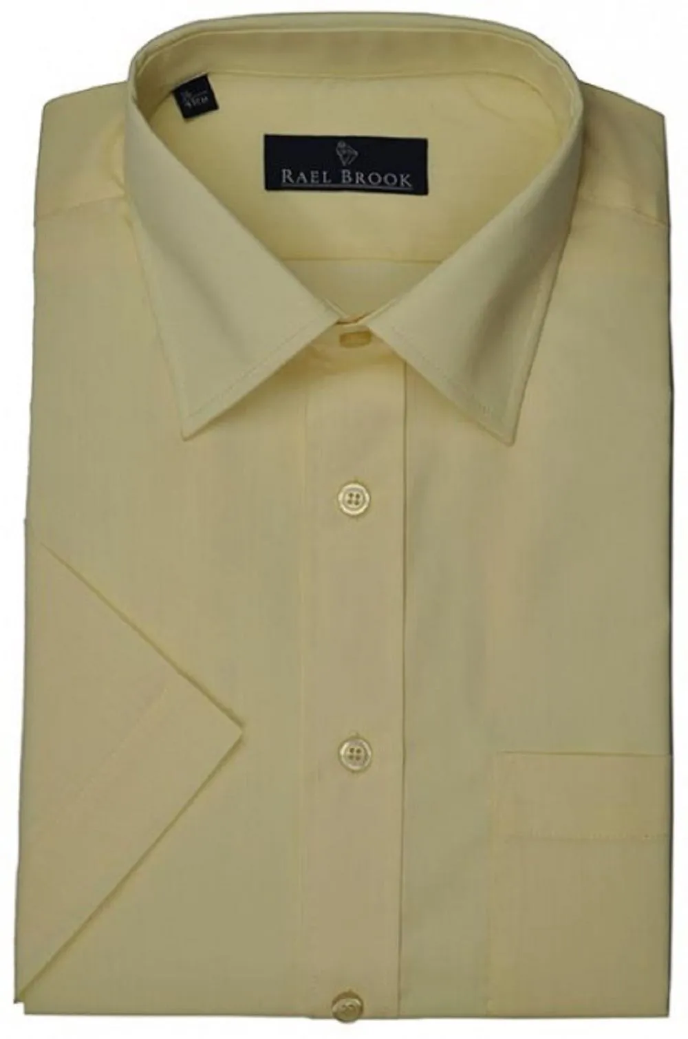 Rael Brook Men's Formal Short Sleeve Easy Care Shirts Size  14.5 to 23"
