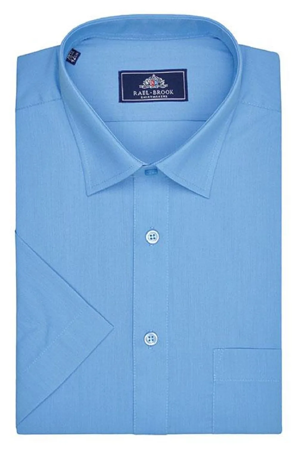 Rael Brook Men's Formal Short Sleeve Easy Care Shirts Size  14.5 to 23"