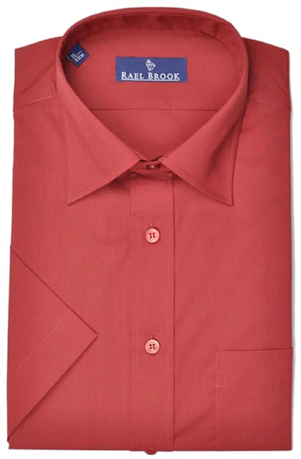 Rael Brook Men's Formal Short Sleeve Easy Care Shirts Size  14.5 to 23"