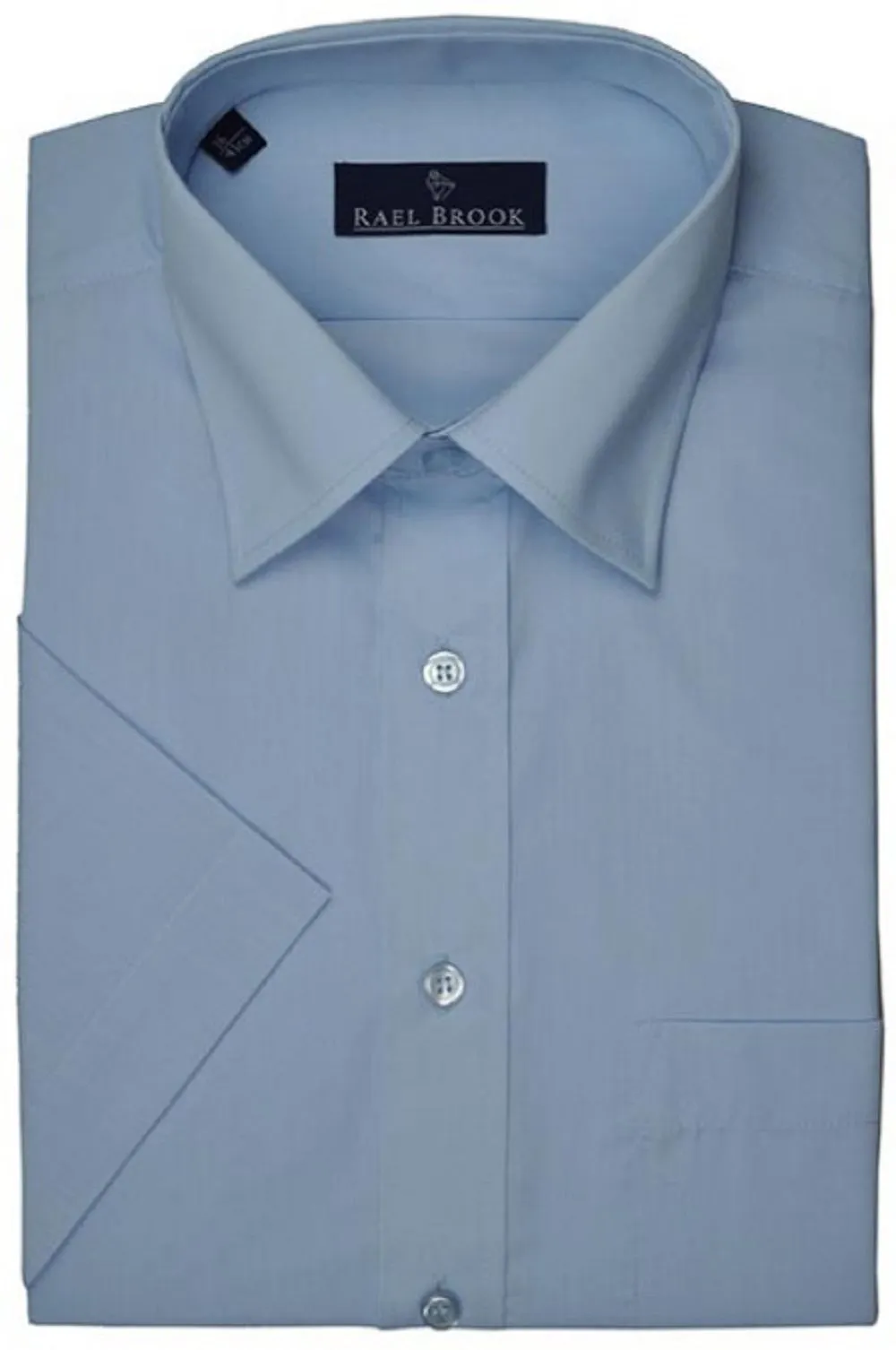 Rael Brook Men's Formal Short Sleeve Easy Care Shirts Size  14.5 to 23"