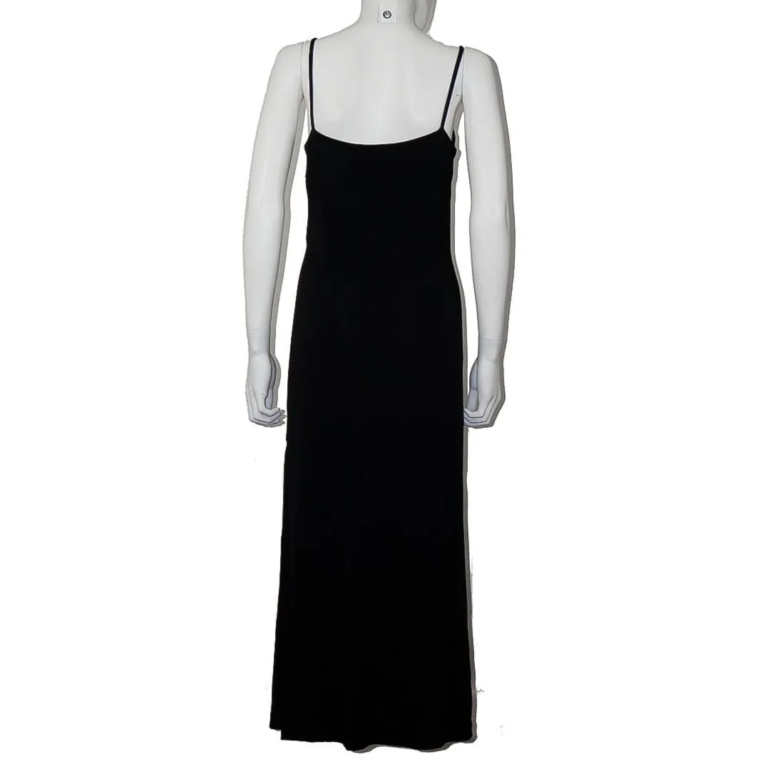 RALPH LAUREN Black Strap Maxi Dress