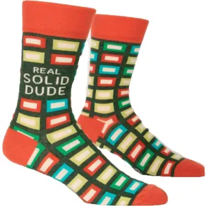 Real Solid Dude Men's Crew Socks